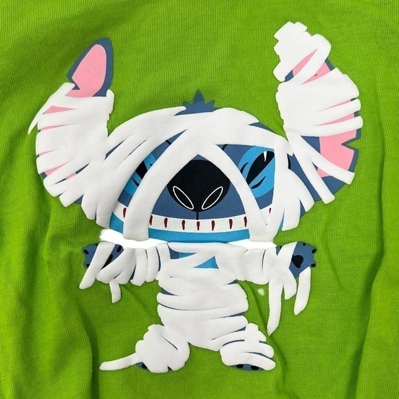 Disney Green Mummy Stitch Long Sleeve Bodysuit - Picture 2 of 4